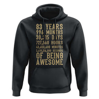 Vintage 83rd Birthday Gift Hoodie 83 Years Of Being Awesome