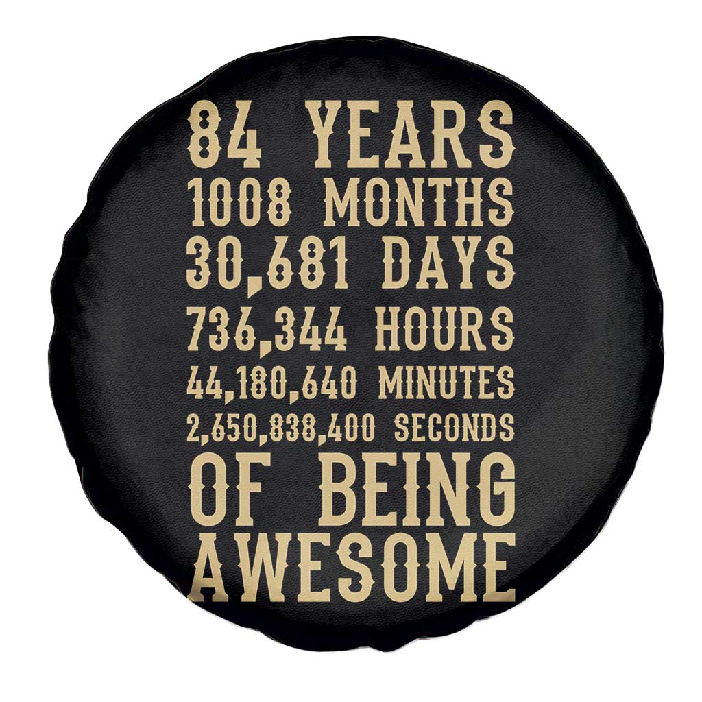 Vintage 84th Birthday Gift Spare Tire Cover 84 Years Of Being Awesome