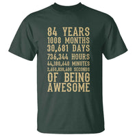 Vintage 84th Birthday Gift T Shirt 84 Years Of Being Awesome