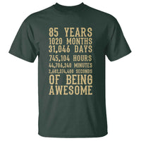 Vintage 85th Birthday Gift T Shirt 85 Years Of Being Awesome