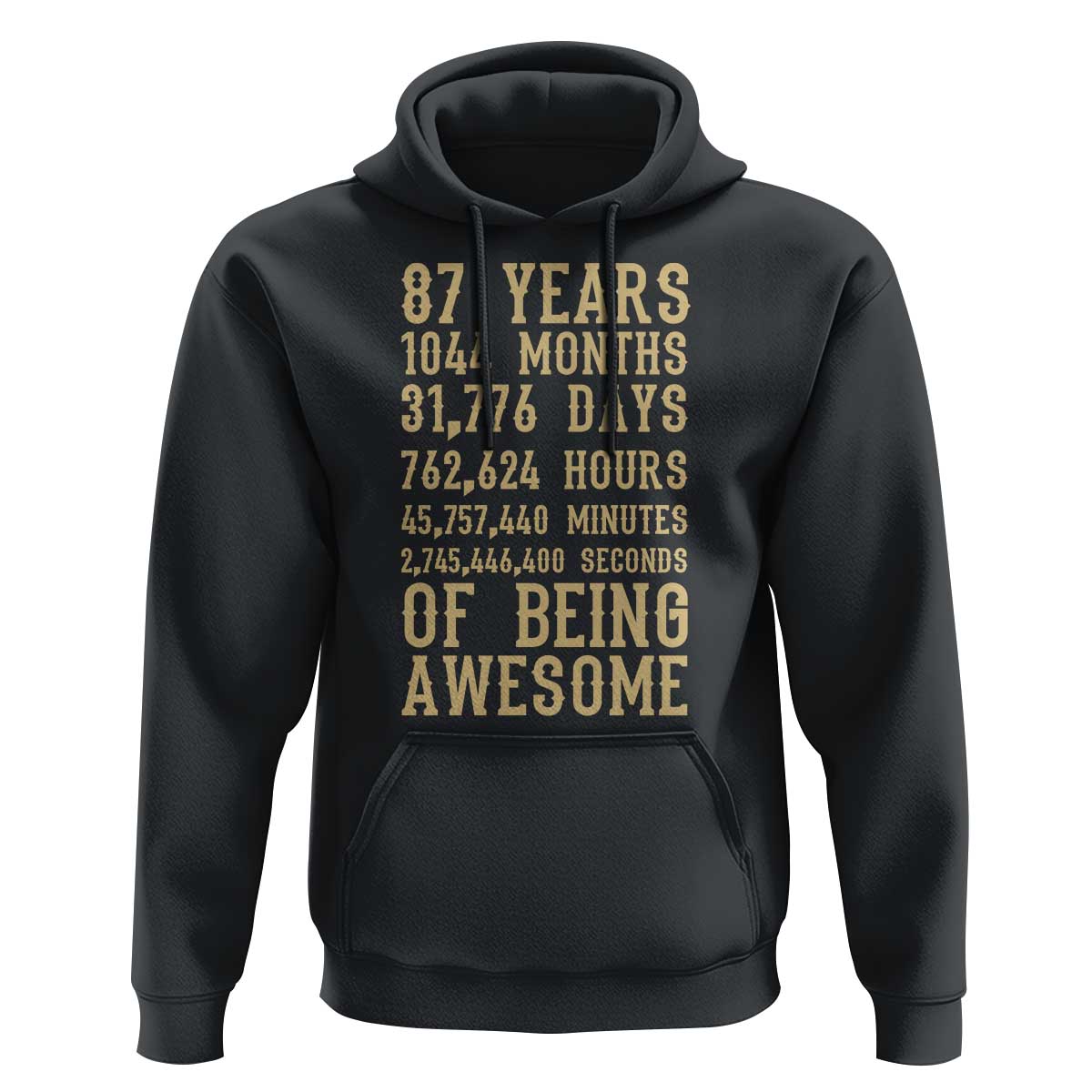 Vintage 87th Birthday Gift Hoodie 87 Years Of Being Awesome