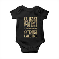 Vintage 88th Birthday Gift Baby Onesie 88 Years Of Being Awesome