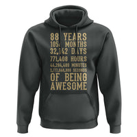 Vintage 88th Birthday Gift Hoodie 88 Years Of Being Awesome