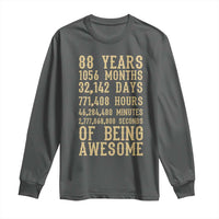 Vintage 88th Birthday Gift Long Sleeve Shirt 88 Years Of Being Awesome