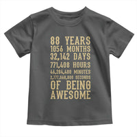 Vintage 88th Birthday Gift Toddler T Shirt 88 Years Of Being Awesome