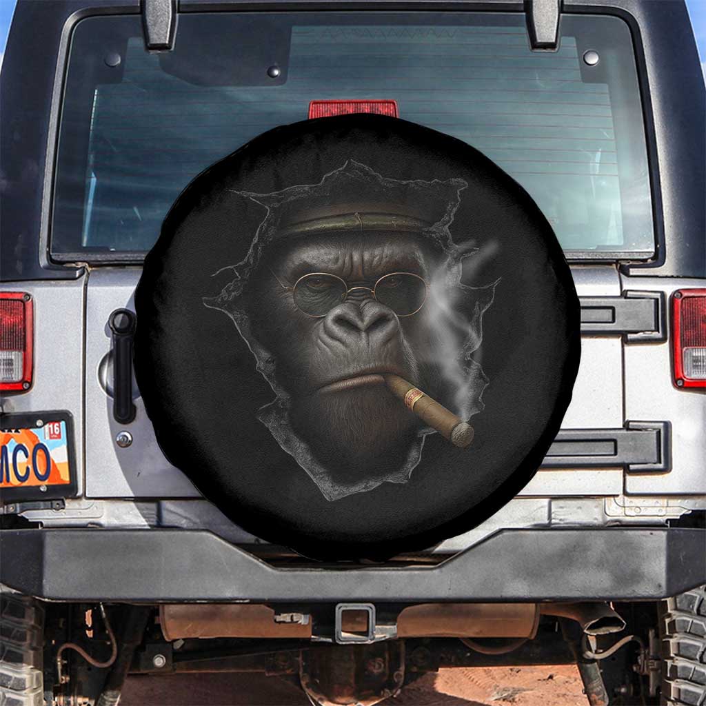 Cool Gorilla With Cigar Spare Tire Cover Animal Lover Gift - Wonder Print Shop