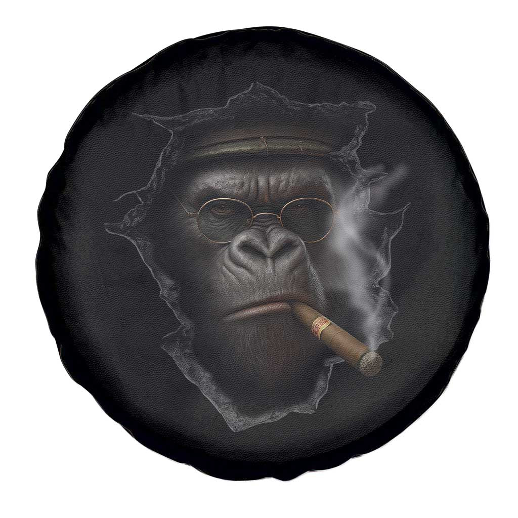 Cool Gorilla With Cigar Spare Tire Cover Animal Lover Gift - Wonder Print Shop