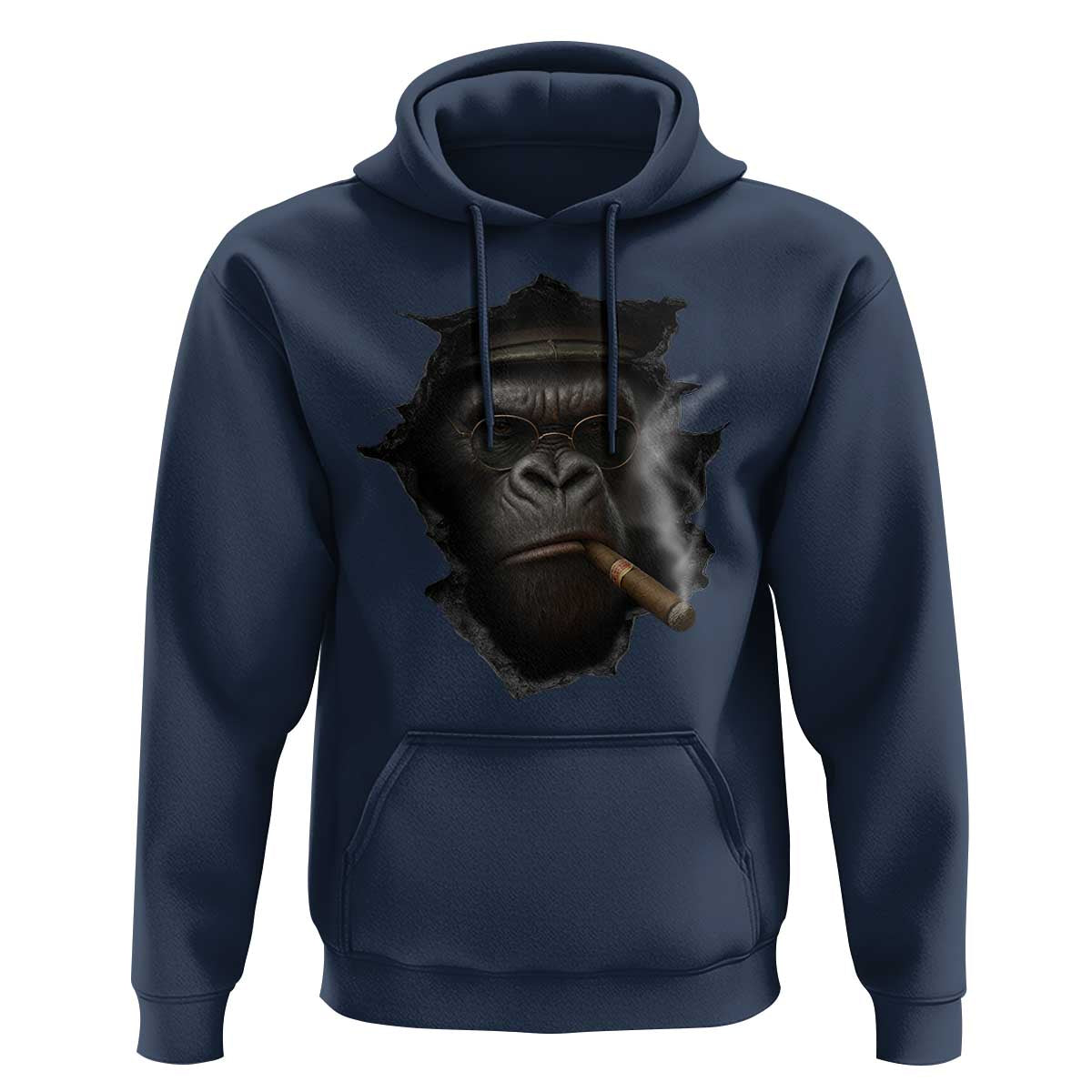Cool Gorilla With Cigar Hoodie Animal Lover Gift - Wonder Print Shop