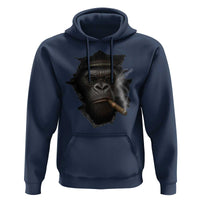 Cool Gorilla With Cigar Hoodie Animal Lover Gift - Wonder Print Shop