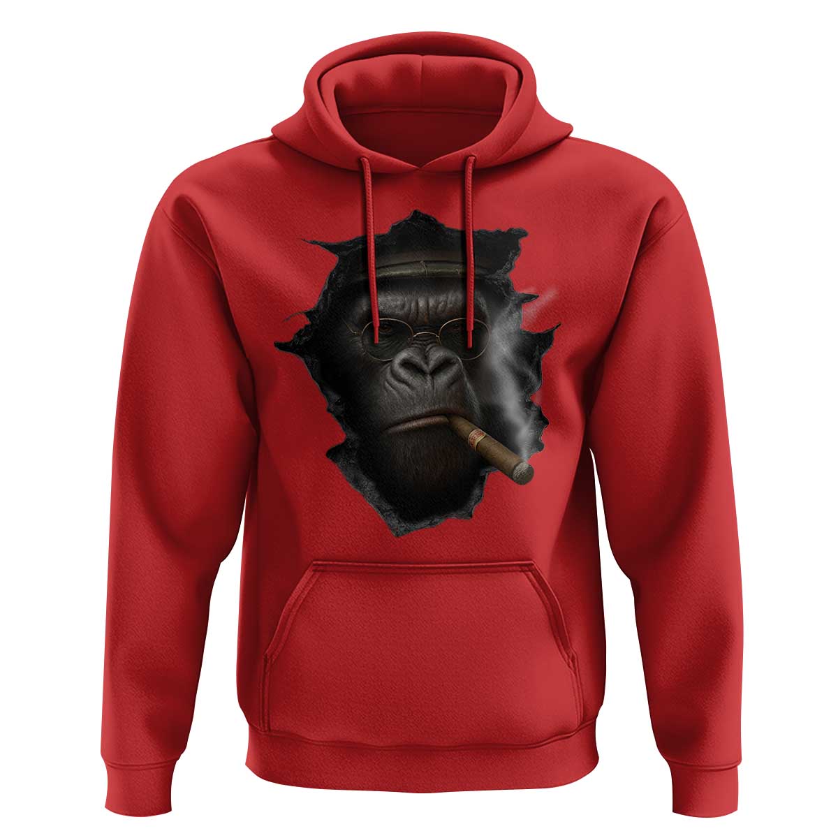 Cool Gorilla With Cigar Hoodie Animal Lover Gift - Wonder Print Shop