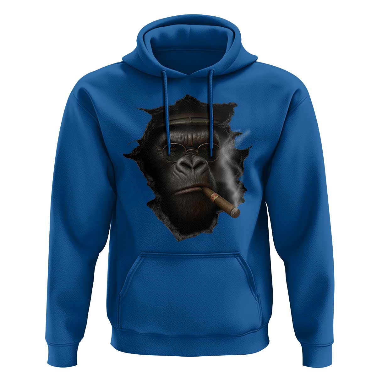 Cool Gorilla With Cigar Hoodie Animal Lover Gift - Wonder Print Shop