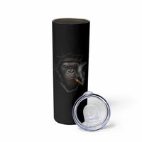 Cool Gorilla With Cigar Skinny Tumbler Animal Lover Gift