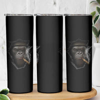 Cool Gorilla With Cigar Skinny Tumbler Animal Lover Gift
