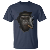 Cool Gorilla With Cigar T Shirt Animal Lover Gift - Wonder Print Shop