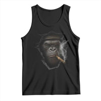 Cool Gorilla With Cigar Tank Top Animal Lover Gift - Wonder Print Shop