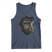 Cool Gorilla With Cigar Tank Top Animal Lover Gift - Wonder Print Shop