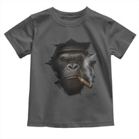 Cool Gorilla With Cigar Toddler T Shirt Animal Lover Gift - Wonder Print Shop