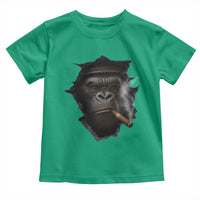 Cool Gorilla With Cigar Toddler T Shirt Animal Lover Gift - Wonder Print Shop