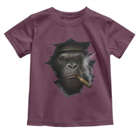 Cool Gorilla With Cigar Toddler T Shirt Animal Lover Gift - Wonder Print Shop