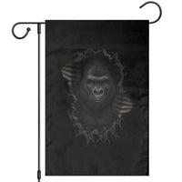 Angry Gorilla Face On Cracked Wall Garden Flag Animal Lover Gift - Wonder Print Shop