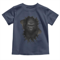 Angry Gorilla Face On Cracked Wall Toddler T Shirt Animal Lover Gift - Wonder Print Shop