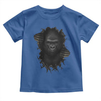 Angry Gorilla Face On Cracked Wall Toddler T Shirt Animal Lover Gift - Wonder Print Shop