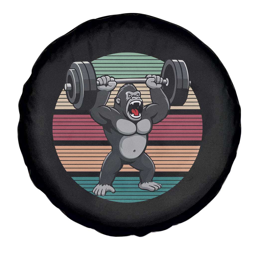 Fitness Lover Gift Spare Tire Cover Powerlifting Gorilla Strength - Wonder Print Shop
