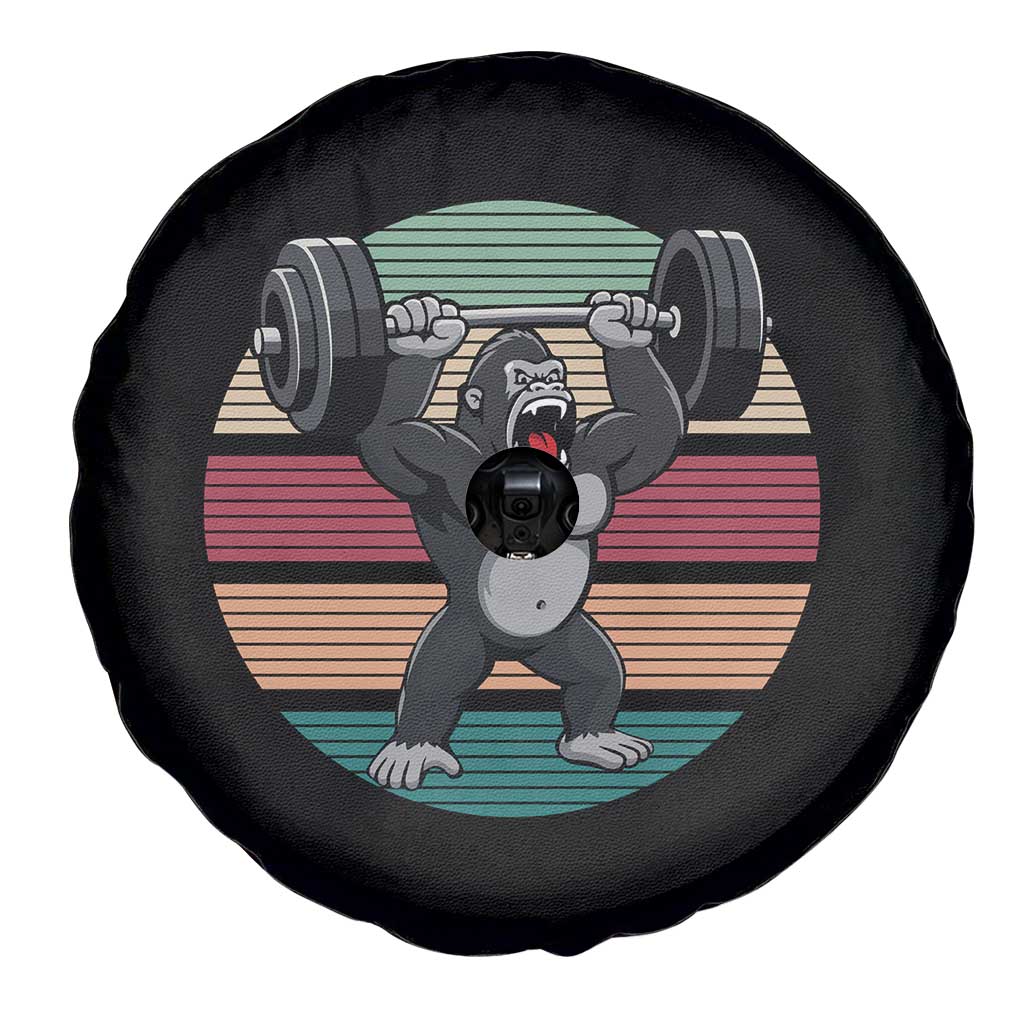 Fitness Lover Gift Spare Tire Cover Powerlifting Gorilla Strength - Wonder Print Shop