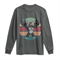 Fitness Lover Gift Long Sleeve Shirt Powerlifting Gorilla Strength - Wonder Print Shop
