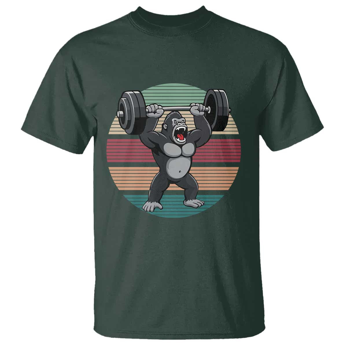 Fitness Lover Gift T Shirt Powerlifting Gorilla Strength - Wonder Print Shop