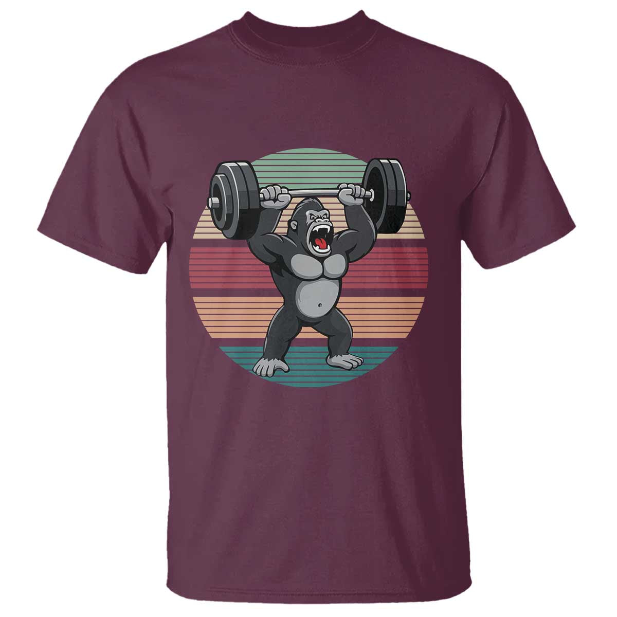 Fitness Lover Gift T Shirt Powerlifting Gorilla Strength - Wonder Print Shop