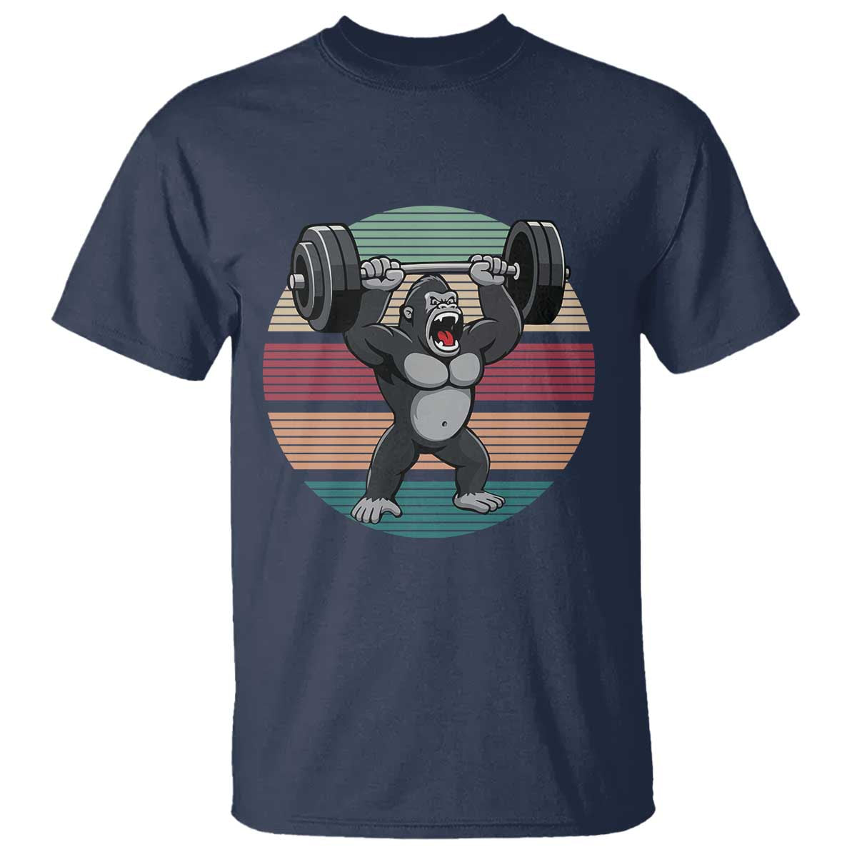 Fitness Lover Gift T Shirt Powerlifting Gorilla Strength - Wonder Print Shop