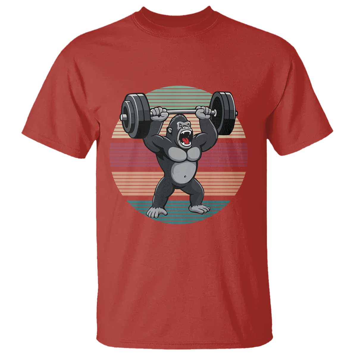 Fitness Lover Gift T Shirt Powerlifting Gorilla Strength - Wonder Print Shop