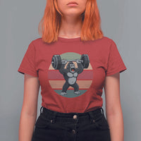 Fitness Lover Gift T Shirt For Women Powerlifting Gorilla Strength - Wonder Print Shop