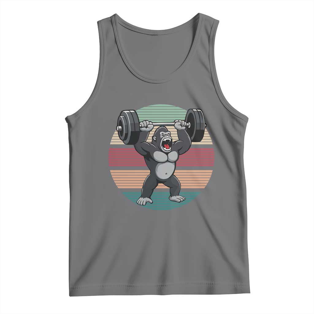 Fitness Lover Gift Tank Top Powerlifting Gorilla Strength - Wonder Print Shop