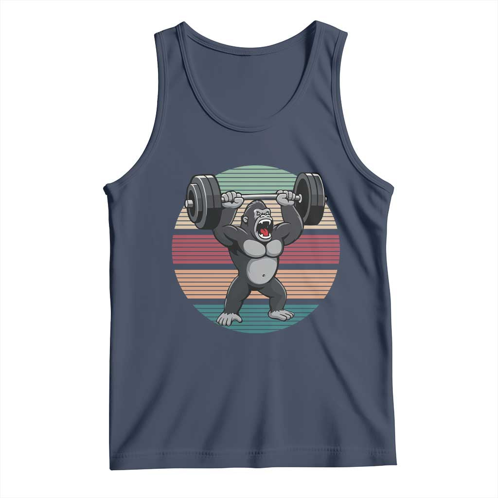 Fitness Lover Gift Tank Top Powerlifting Gorilla Strength - Wonder Print Shop