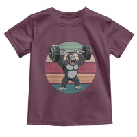 Fitness Lover Gift Toddler T Shirt Powerlifting Gorilla Strength - Wonder Print Shop