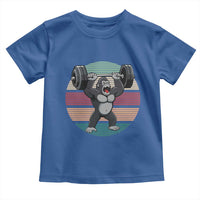 Fitness Lover Gift Toddler T Shirt Powerlifting Gorilla Strength - Wonder Print Shop