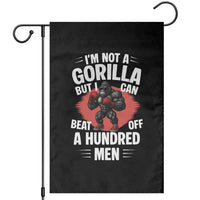 Funny Boxing Garden Flag Not A Gorilla But I Can Beat Off A Hundred Men - Wonder Print Shop