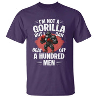 Funny Boxing T Shirt Not A Gorilla But I Can Beat Off A Hundred Men - Wonder Print Shop