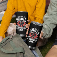 Funny Boxing Tumbler Cup Not A Gorilla But I Can Beat Off A Hundred Men
