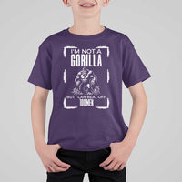 Funny Sarcastic T Shirt For Kid Not A Gorilla But I Can Beat Off A Hundred Men - Wonder Print Shop