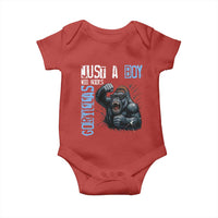 Just A Boy Who Loves Gorillas Baby Onesie Gorilla Lover Gift - Wonder Print Shop