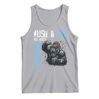 Just A Boy Who Loves Gorillas Tank Top Gorilla Lover Gift - Wonder Print Shop