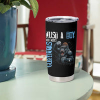 Just A Boy Who Loves Gorillas Tumbler Cup Gorilla Lover Gift