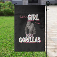 Gorilla Lover Gift Garden Flag Just A Girl Who Loves Gorillas - Wonder Print Shop