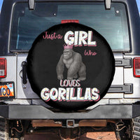 Gorilla Lover Gift Spare Tire Cover Just A Girl Who Loves Gorillas - Wonder Print Shop