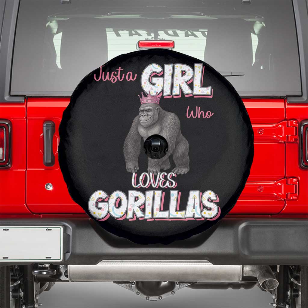 Gorilla Lover Gift Spare Tire Cover Just A Girl Who Loves Gorillas - Wonder Print Shop