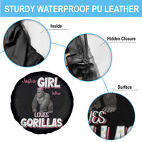 Gorilla Lover Gift Spare Tire Cover Just A Girl Who Loves Gorillas - Wonder Print Shop