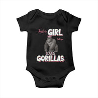 Gorilla Lover Gift Baby Onesie Just A Girl Who Loves Gorillas - Wonder Print Shop